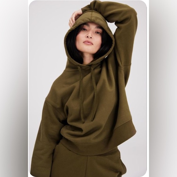 Girlfriend Collective Olive Hoodie - Picture 1 of 6
